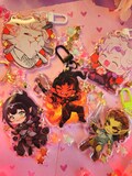 Baldur's Gate 3, 2.5” Double Sided Epoxy Acrylic Keychains of Astarion, Karlach, Shadowheart, Lae'zel, Cute Keychain, BG3, Gift for Gamer product logo