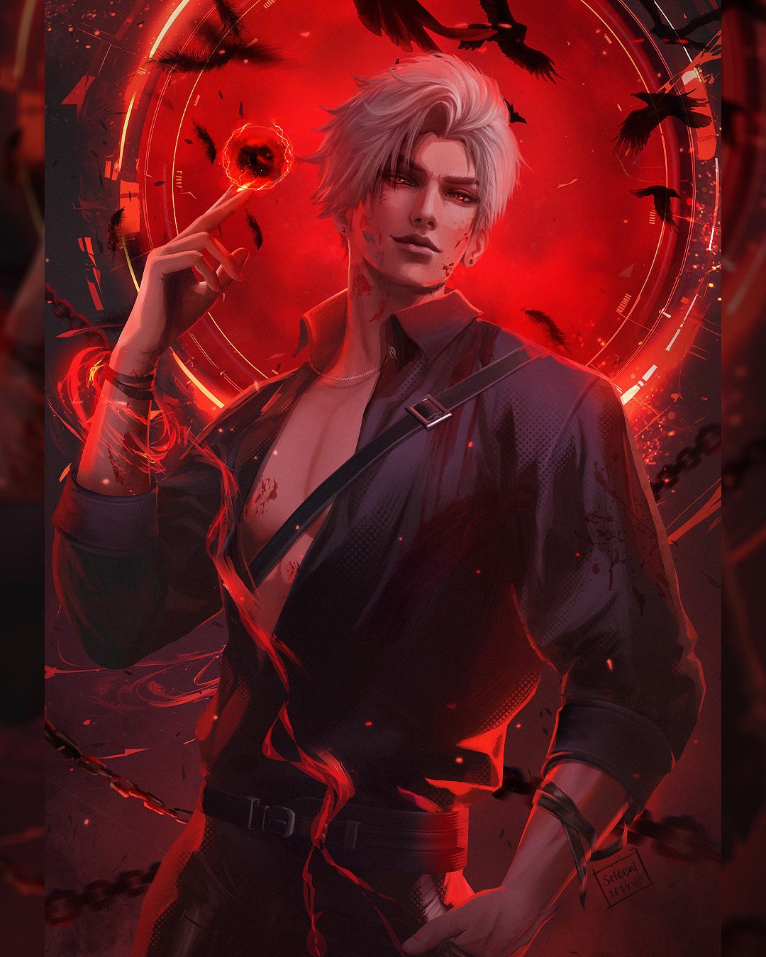 SYLUS Love and Deepspace Art Print Poster, Gift for Gamer - Etsy, image size:1080x1350