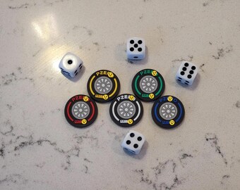 Custom Rubber Tire Markers for Formula D, Rubber Racing Tyre, Soft Medium Hard Inter Wet, Formula De