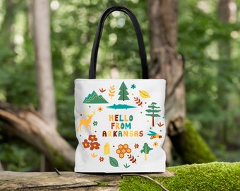 Hello from Arkansas Tote Bag, Travel bag