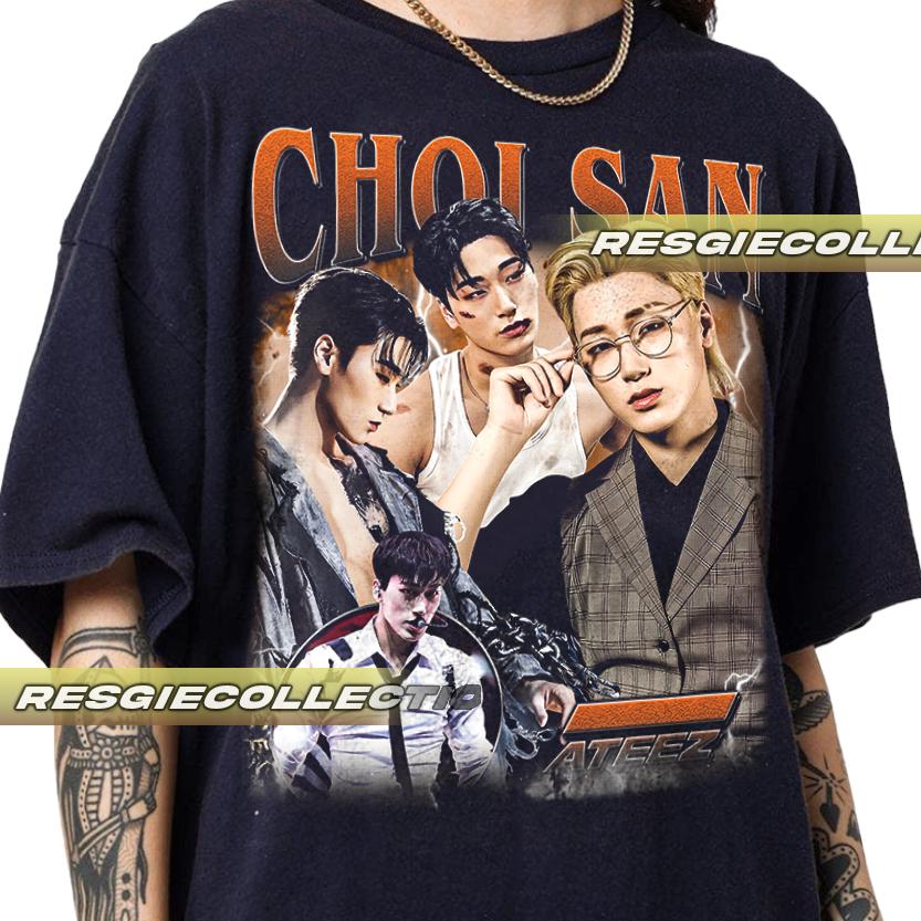 ATEEZ - ATEEZ KCON 2020 Tシャツ Vintage Limited Choi San Ateez Unisex Softstyle T-shirt