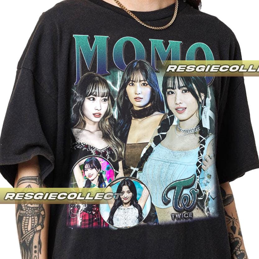 TWICE MOMO ライブTシャツ T-SHIRT〈BLACK〉【L】/ MOMO / TWICE『THIS IS FOR』 – JYP