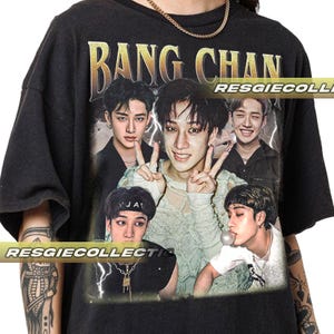 Limitowana koszulka Bang Chan Stray Kids Korean Pop Tshirt Vintage Unisex