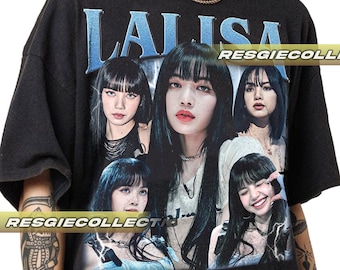 Lisa Blackpink 90's Vintage Tee - Etsy Lisa Blackpink 90's Vintage Tee - Etsy