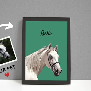 Minimalist Custom Horse/Pet Portrait
