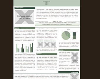 High-quality scientific poster model