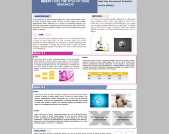 Modello di Poster colorato