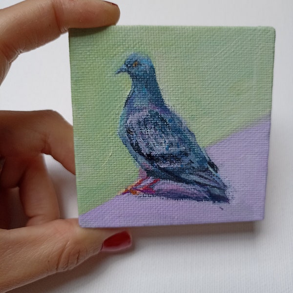 Petit pigeon miniature originale