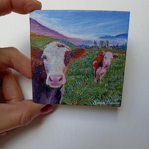 Petit tableaux originaux inspirés par la nature, écureuil couleurs d'automne