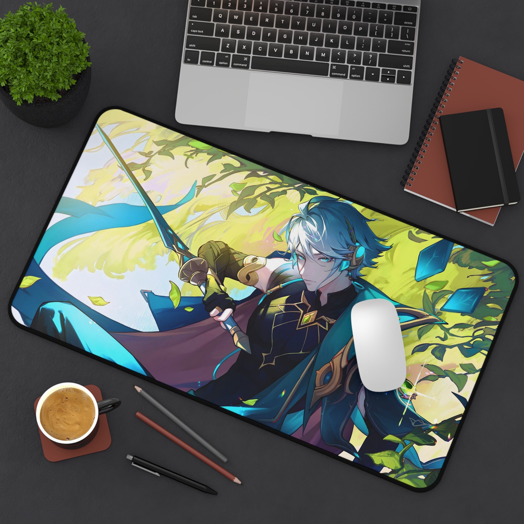 Alhaitham Mouse Pad, Genshin Impact Desk Mat, Gaming Desk Pad, Gaming