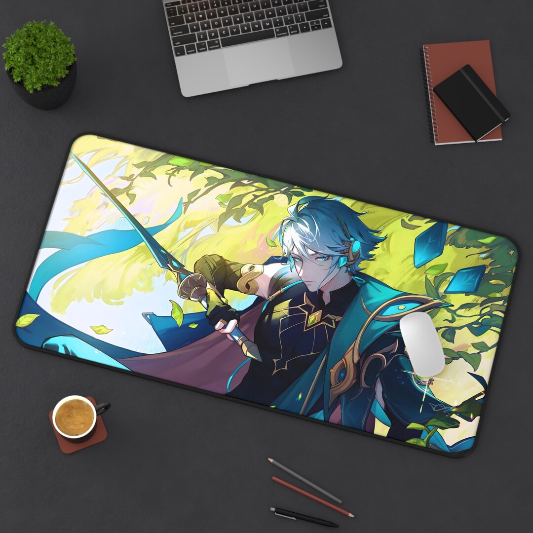 Alhaitham Mouse Pad, Genshin Impact Desk Mat, Gaming Desk Pad, Gaming