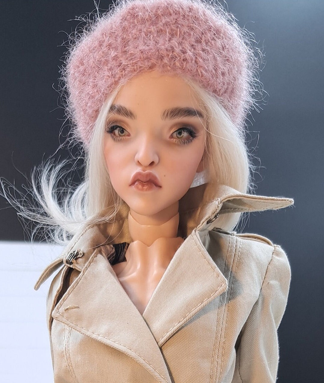 Hat Mohair for Bjd Dolls Etsy