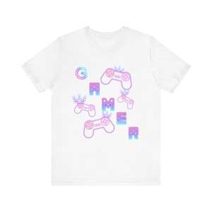 Gamer Graphic Tee: Unisex Cotton Jersey Short Sleeve Shirt