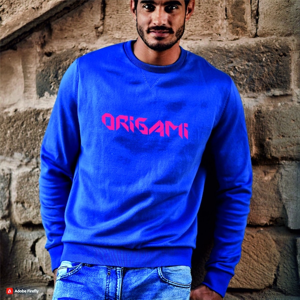 Origami Sweatshirt / Unisex Sweatshirt / Hoodie / Premium Sweatshirt / Perfect for Gift / Unique Design / men's sweatshirt