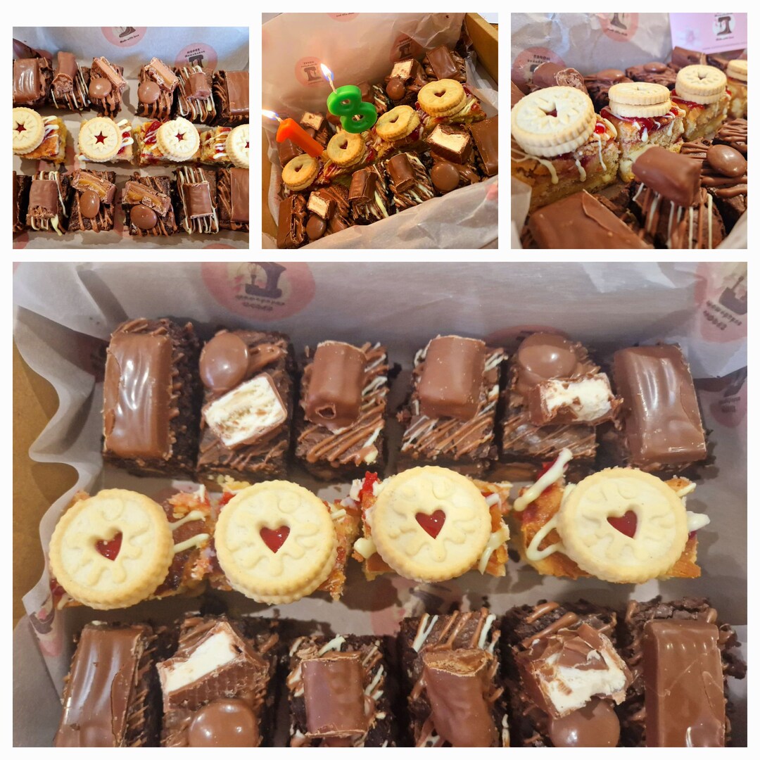 Postal Chocolate Brownie and Blondie Indulgent Taster Box Etsy UK