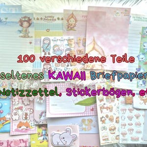 100 Teile seltenes asiatisches Kawaii Briefpapier-Bundle | Briefpapier, Haftnotizen, Notizzettel, Washi-Tape *RARITÄTEN" ü. 20 Jahre alt!