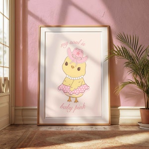 La mia anima è un&#39;arte murale Coquette rosa baby, decorazione per la stanza rosa Coquette, fiocchi rosa Coquette