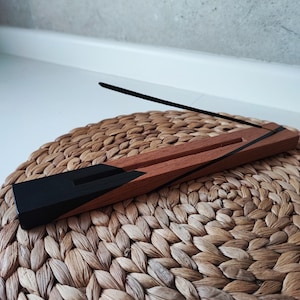 Handmade solid Cedar wood incense holder, incense burner, incense holder, handmade solid wood incense holder, incense burner