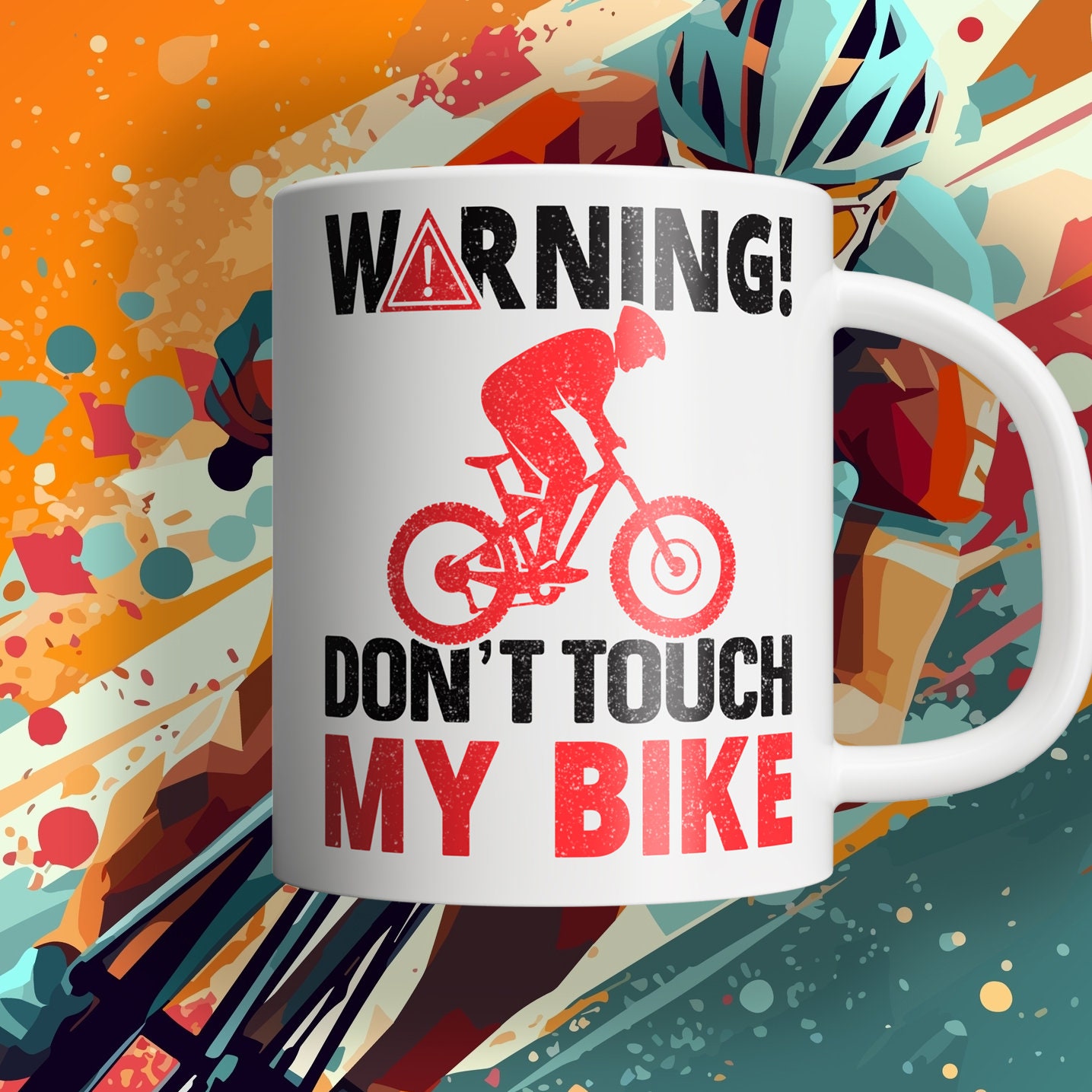 1pc DONT TOUCH MY BIKE Bicycle Warning Sticker Wat... – Grandado