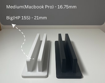 Laptopständer, Laptophalter, MacBook-Vertikalständer, MacBook-Dock, Schreibtischaufstellung, 3D-gedruckt