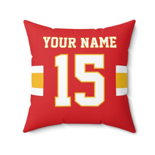 Kansas City Chiefs Personalized NFL Cushion (Pillow + Case) - Perfect Fan Gift!