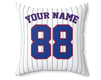 Chicago Baseball Cubs Personalized MLB Cushion (Pillow + Case) - Perfect Fan Gift!