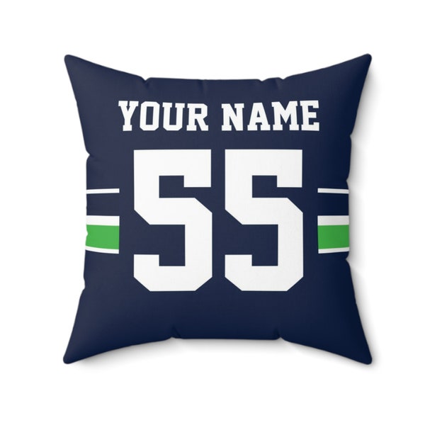 Seattle Seahawks Personalized NFL Cushion (Pillow + Case) - Perfect Fan Gift!
