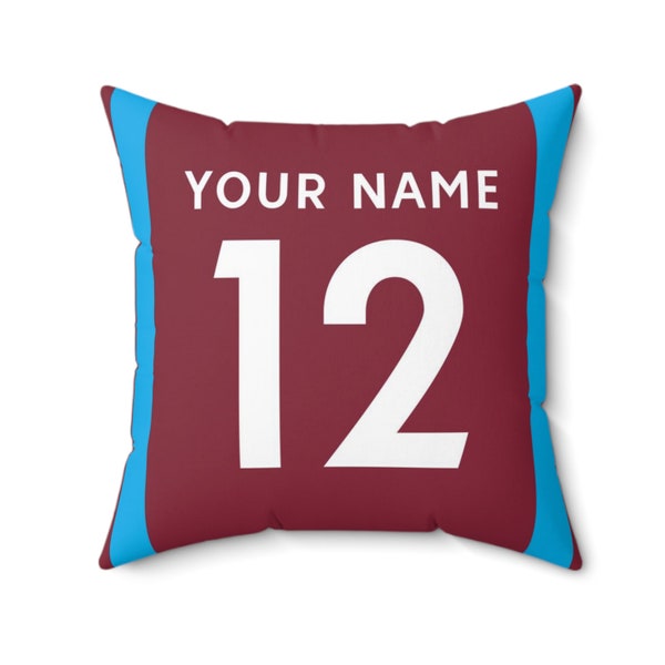 West Ham United F.C. Personalisiertes EPL Kissen (Kissen + Hülle) - Perfektes Geschenk für Fußballfans!