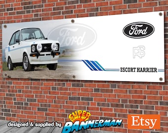 Ford Mk2 Escort Harrier Banner for Garage, Workshop, Showroom etc