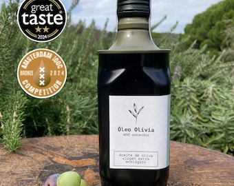 Spanish Organic Extra Virgin Olive Oil: Cold Pressed Manzanilla, 500ml