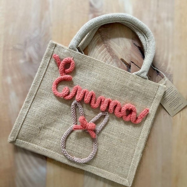 Ostertasche, Osterkorb, Ostern, Jutetasche, Jutetasche für Kinder, Petit Jute, personalisierte Jutetasche, Oster Geschenk, Osternest