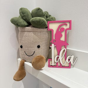 Letrero de puerta de madera personalizado, placa con nombre para habitación infantil, letras de madera, decoración habitación infantil, letrero de madera, letras de madera