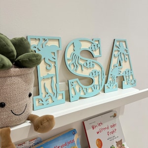 Letrero de puerta de madera personalizado, placa con nombre para habitación infantil, letras de madera, decoración habitación infantil, letrero de madera, letras de madera