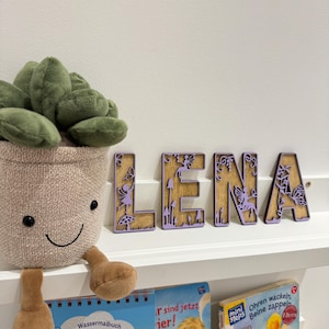 Targa per porta in legno personalizzata, targhetta per la cameretta dei bambini, scritta in legno, decorazione per la cameretta dei bambini, targa in legno, lettere in legno