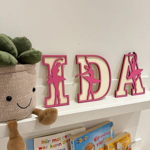 Letrero de puerta de madera personalizado, placa con nombre para habitación infantil, letras de madera, decoración habitación infantil, letrero de madera, letras de madera