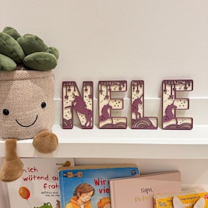 Letrero de puerta de madera personalizado, placa con nombre para habitación infantil, letras de madera, decoración habitación infantil, letrero de madera, letras de madera