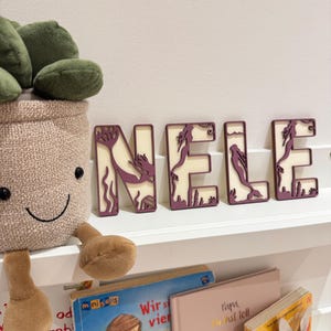 Letrero de puerta de madera personalizado, placa con nombre para habitación infantil, letras de madera, decoración habitación infantil, letrero de madera, letras de madera