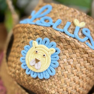 Toy basket basket personalized storage basket with desired figure, seagrass basket, toy box toy basket children's room decoration image 6