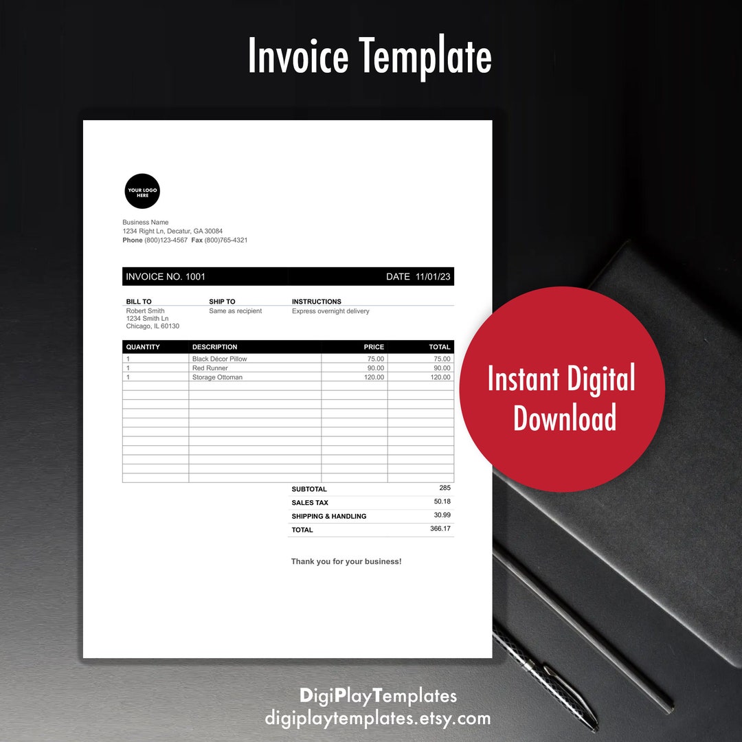 Invoice Template Download, Invoice, Business Invoice, Order Form ...