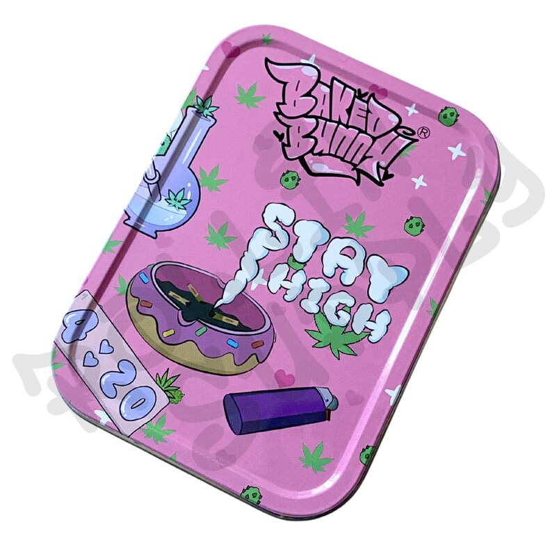 Pocket Smoke Kit Baked Bunny Pink Tobacco Tin Gift Set RAW King Size