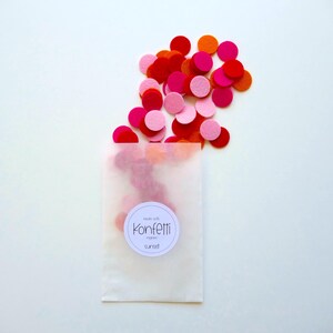 KONFETTI aus Filz - wiederverwendbar, ø 20 mm, Dekoration, Geburtstag, Party, Basteln, Karneval zdjęcie 10