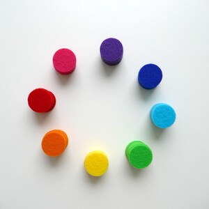 KONFETTI aus Filz - wiederverwendbar, ø 20 mm, Dekoration, Geburtstag, Party, Basteln, Karneval zdjęcie 4