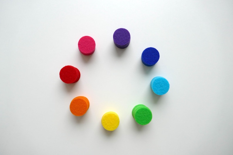 KONFETTI aus Filz - wiederverwendbar, ø 20 mm, Dekoration, Geburtstag, Party, Basteln, Karneval zdjęcie 4