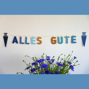 Guirnalda flexible TODO LO MEJOR, decoración para vuelta al cole, cumpleaños, boda, examen, recuperación, futuro, cadena de letras hechas de letras de tela