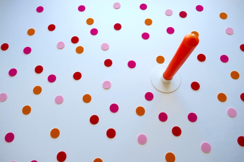 KONFETTI aus Filz - wiederverwendbar, ø 20 mm, Dekoration, Geburtstag, Party, Basteln, Karneval zdjęcie 8