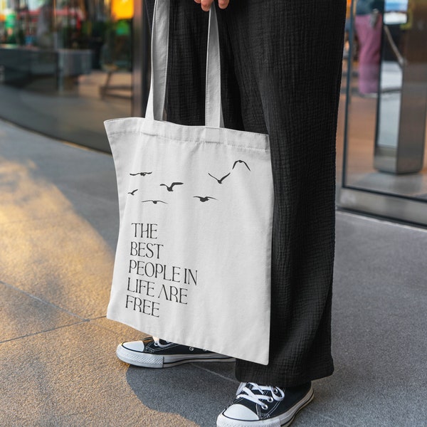 Taylor Swift New Romantics: The Best People in Life Are Free - 1989 Taylor’s Version Tote Bag | Swiftie Merch