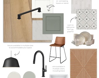 Eclectic Kitchen Design Style Kit: Mood Board & Shopping List (PDF Download)