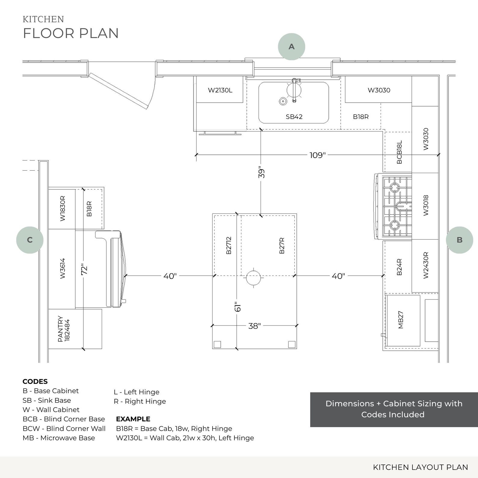 Complete Kitchen Design Plan - Fully Customized Virtual Interior Design ...