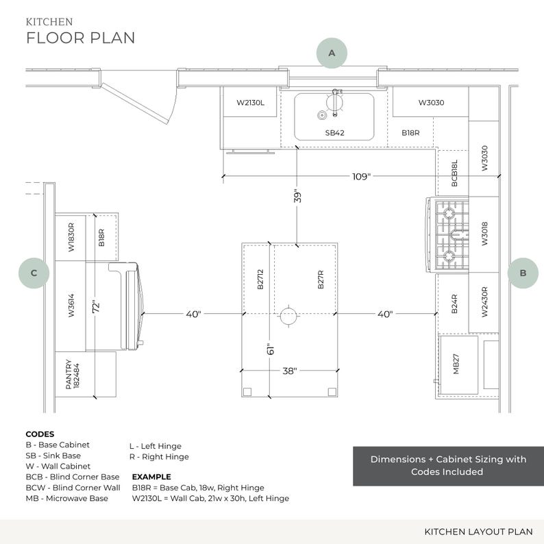 Complete Kitchen Design Plan - Fully Customized Virtual Interior Design ...