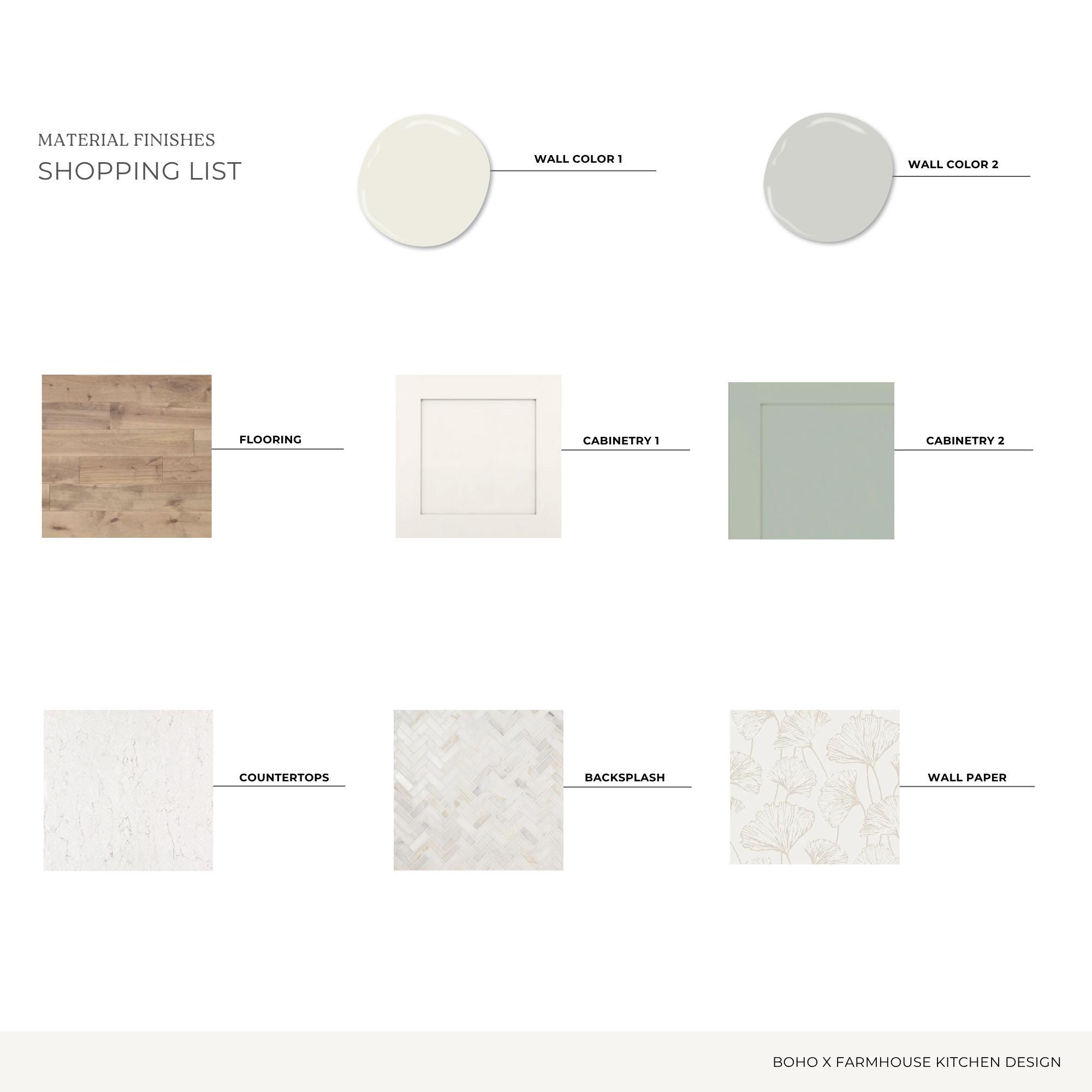 Boho Farmhouse Kitchen Design Style Kit: Mood Board & Shopping List ...